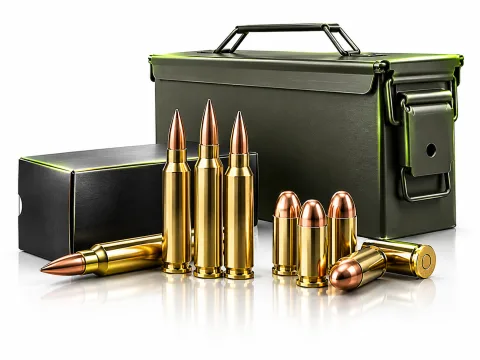 Ammunition and ammo can category illustration