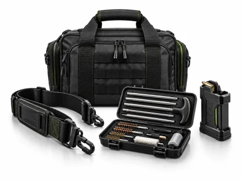 Range bag, sling, and cleaning accessories category illustration